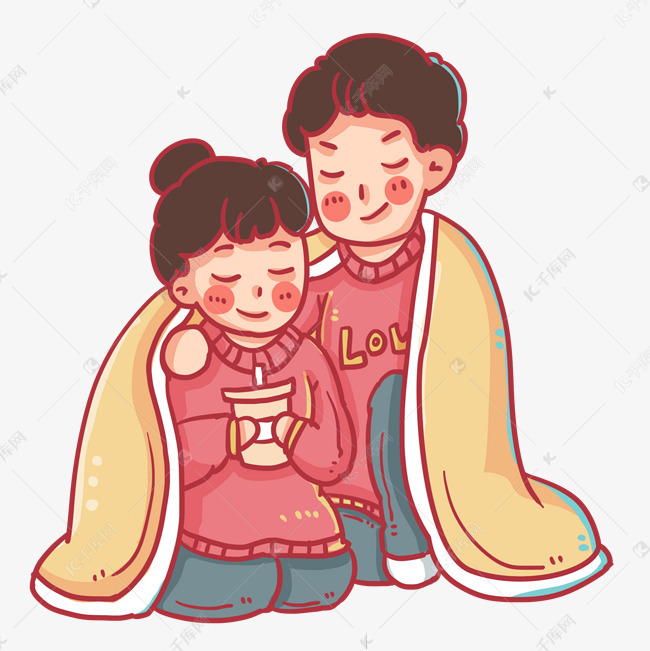 冬天抱在一起取暖