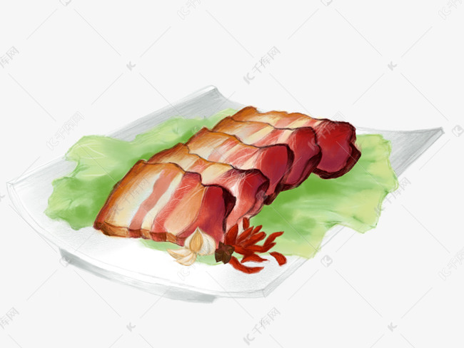 烟熏腊肉免抠图