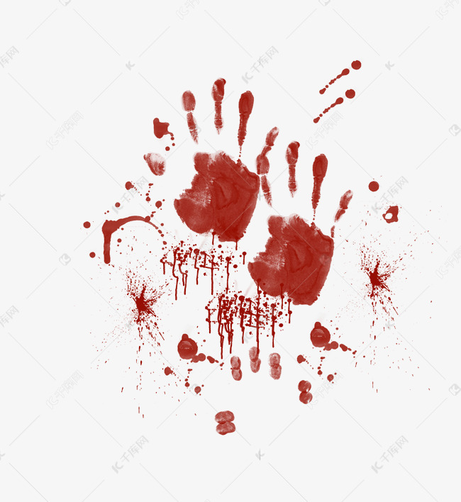 血迹掌印