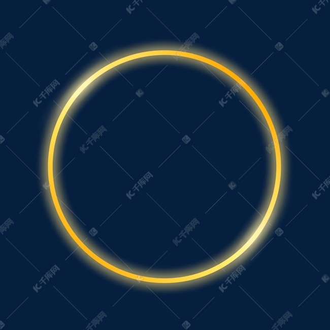 金色炫酷光效边框