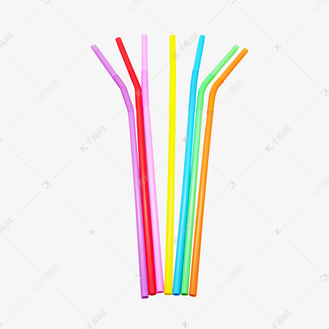 彩色果汁吸管