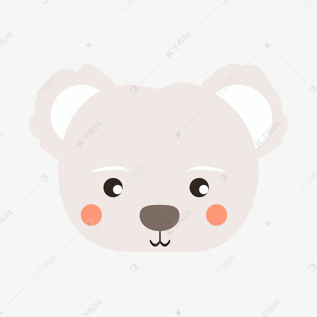 灰色动物小狗头