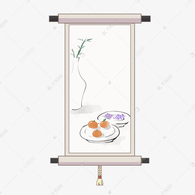 中国风画卷卷轴素材2019-11-12发布,千库图片素材频道为中国风画卷