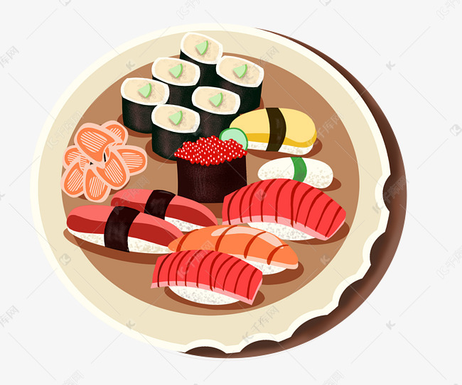 日本美食寿司素材图片免费下载 高清装饰图案psd 千库网 图片编号