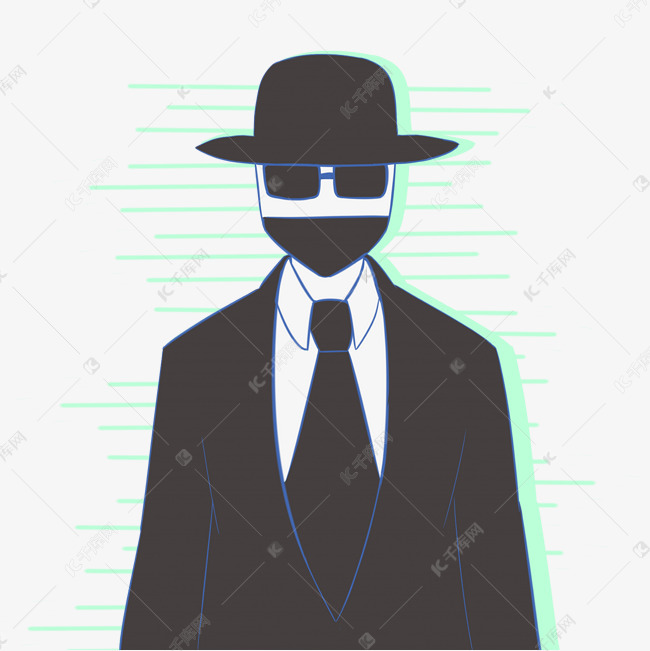 戴礼帽的神秘人