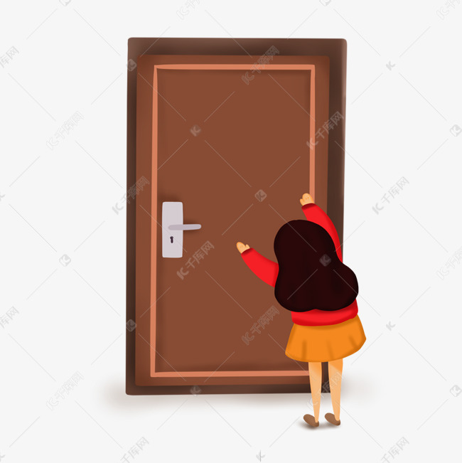 关门的女孩元素