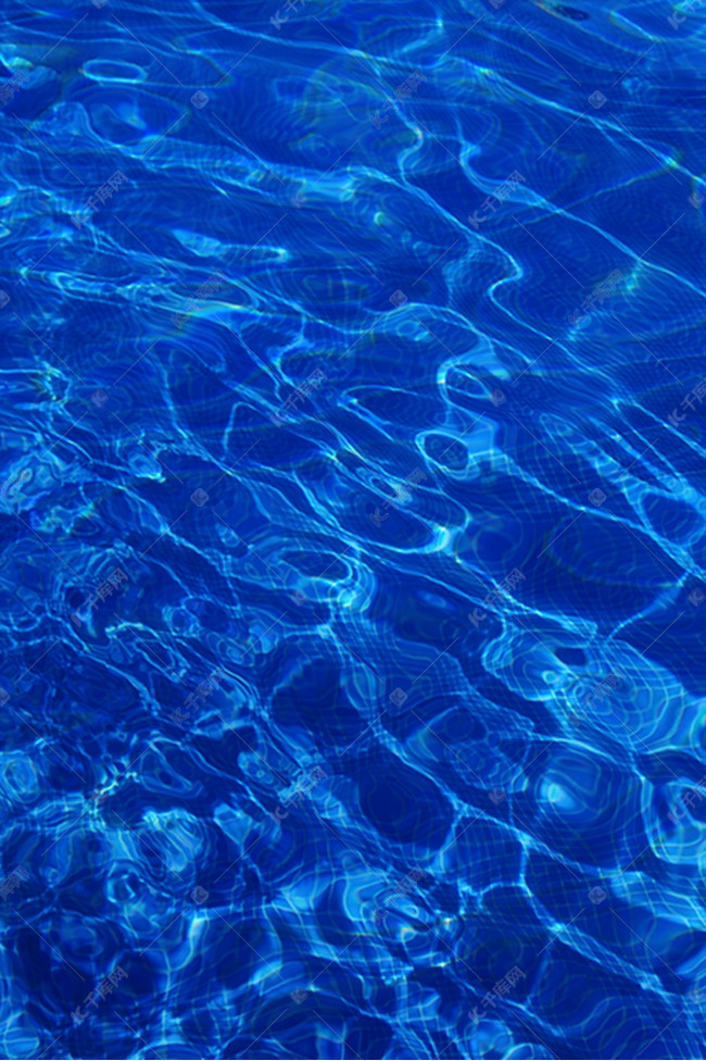 蓝色水面水波纹水纹理