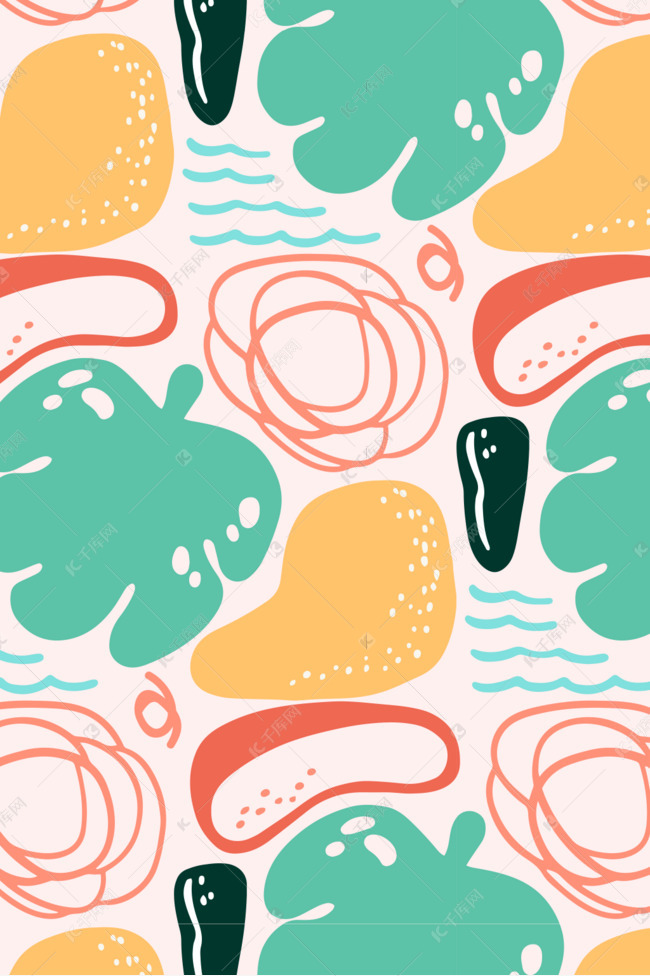 彩色欧式涂鸦素材图片免费下载-千库网