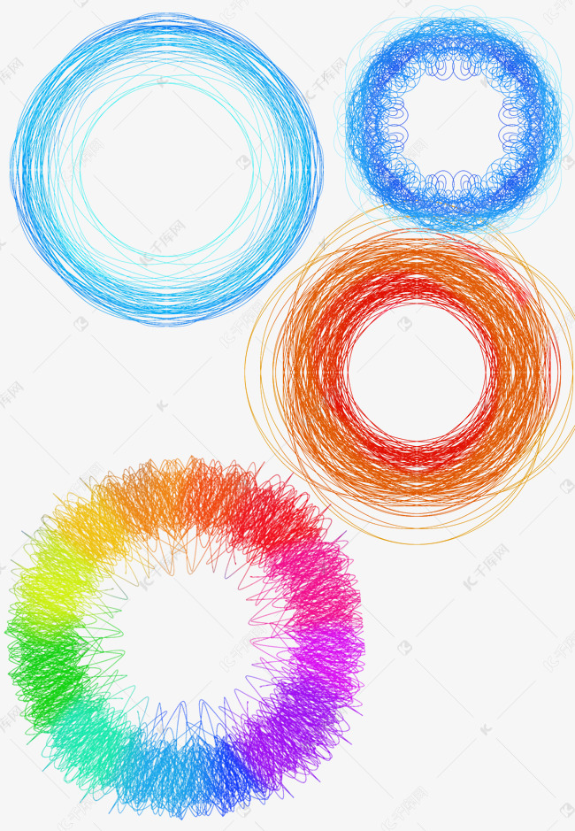 彩色线圈装饰