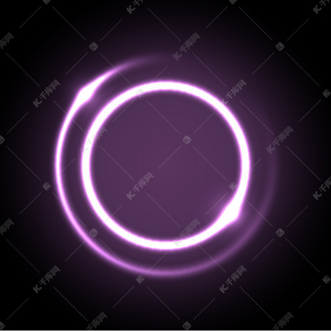 紫色炫彩光圈