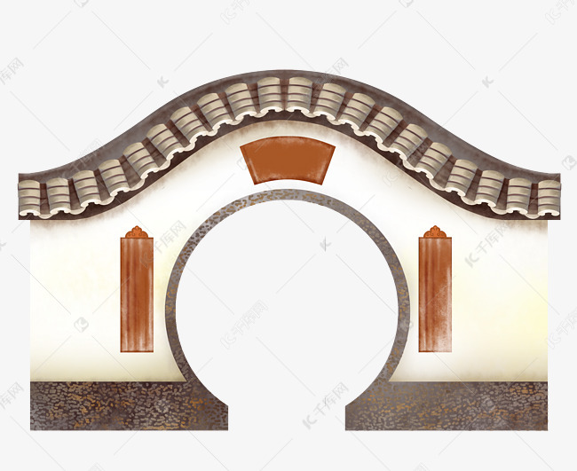 拱门圆门古建筑