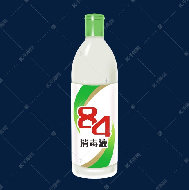 新型冠状病毒防疫84消毒液素材图片免费下载-千库网