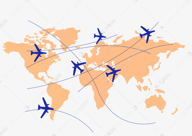 度假旅行飞机航线