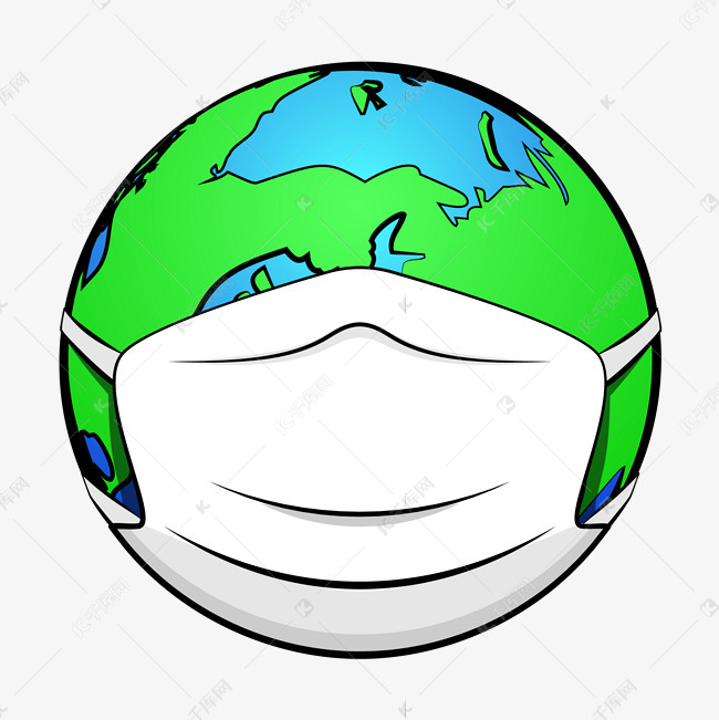 戴口罩的地球