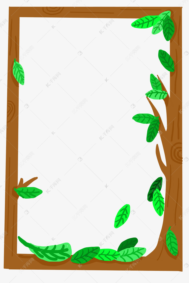 树叶树木边框