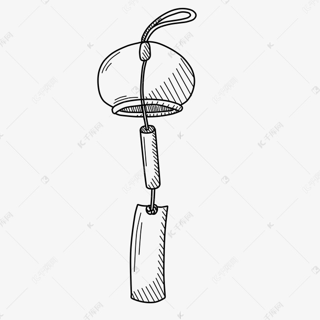 线描风铃挂饰