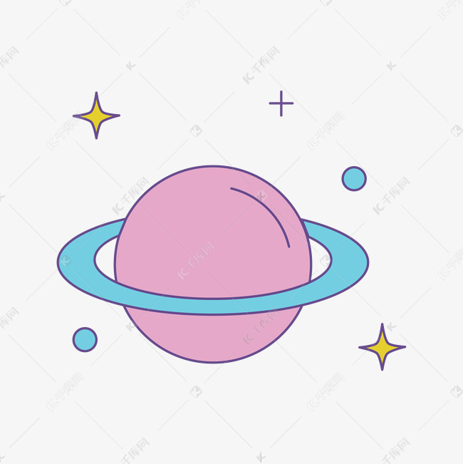 粉色宇宙星球