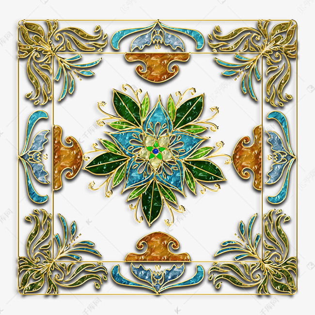 欧式珐琅彩装饰画素材图片免费下载-千库网