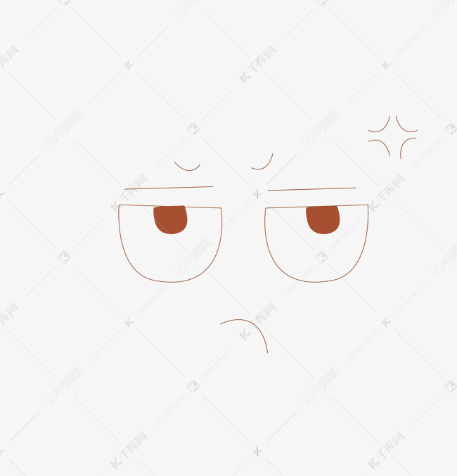 斜眼表情