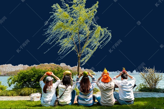 周末出游踏春聚会素材图片免费下载-千库网