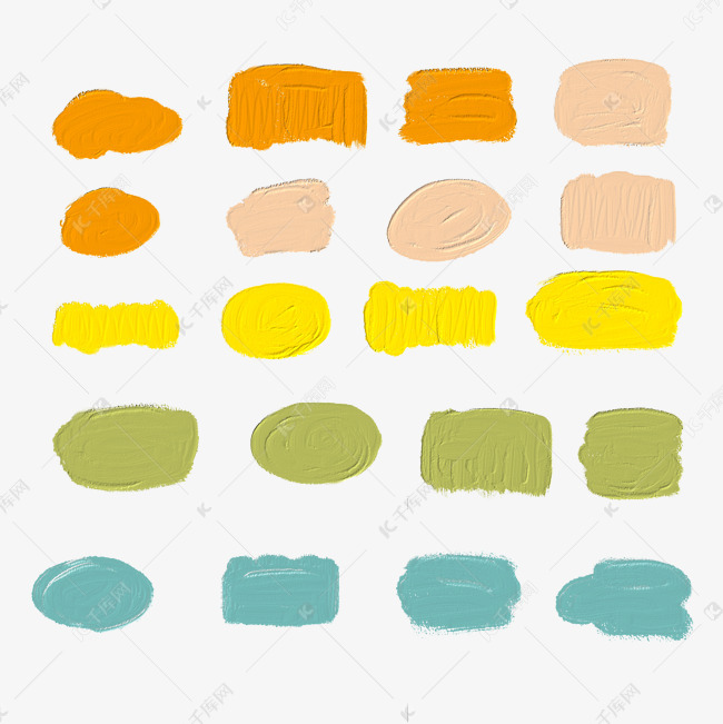 油画颜料笔刷