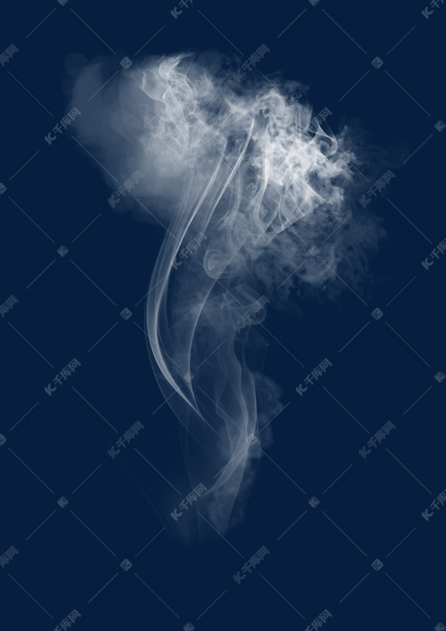 白色升空烟雾气体