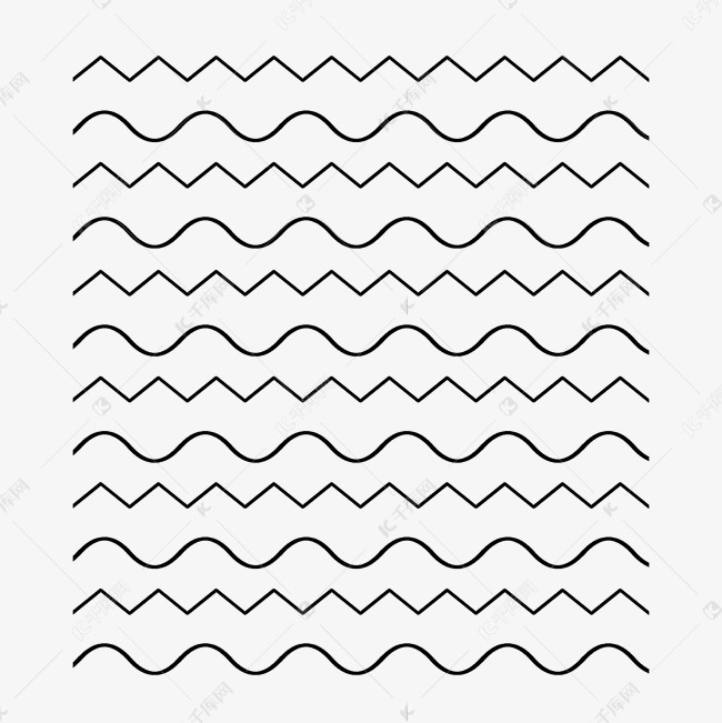 线条波浪线