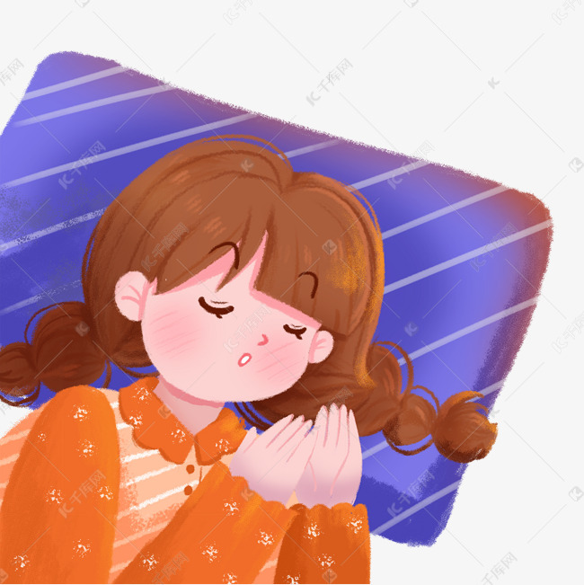 儿童睡觉的女孩