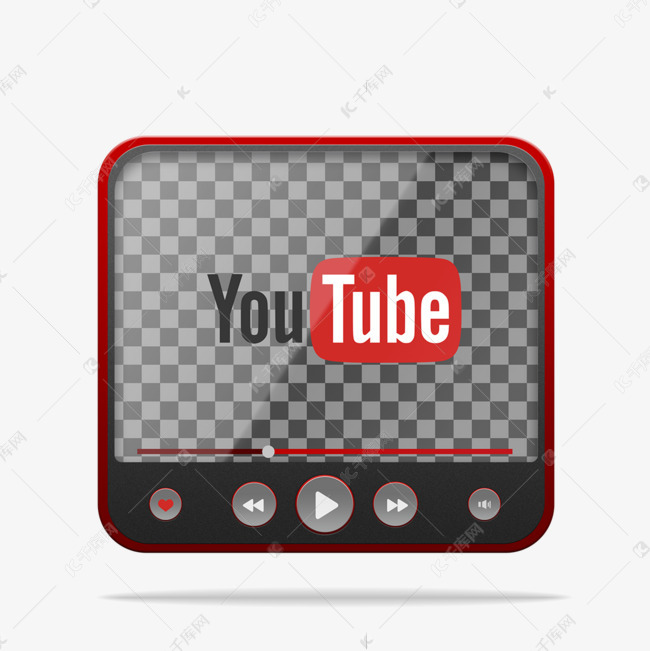 红色youtube网络播放器素材图片免费下载 高清psd 千库网 图片编号 红色youtube网络播放器素材图片免费下载 高清psd 千库网 图片编号