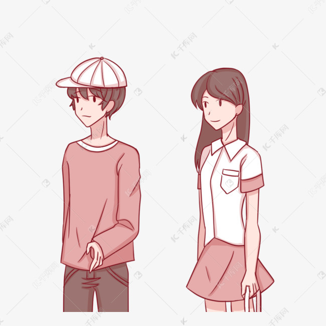 日常卡通风格人物