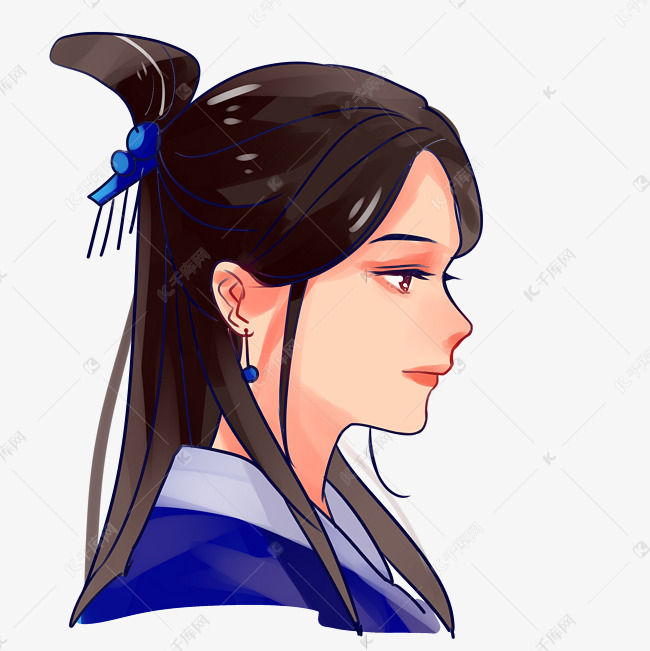 古风女孩侧脸