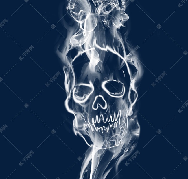骷髅烟雾素材图片免费下载-千库网
