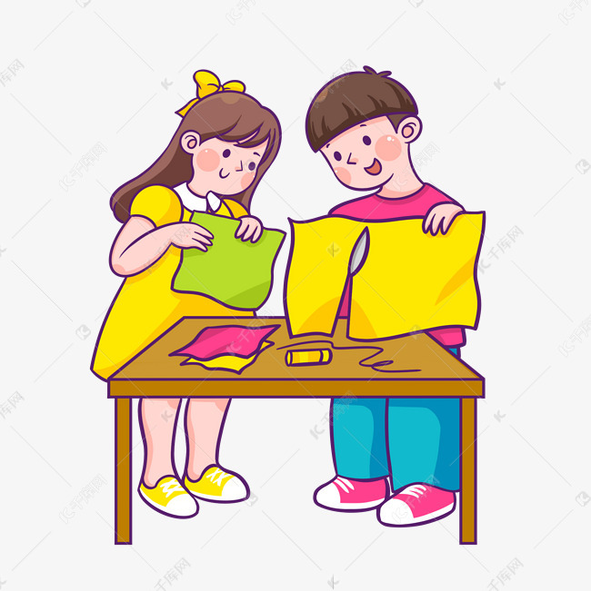 小朋友课上手工活动