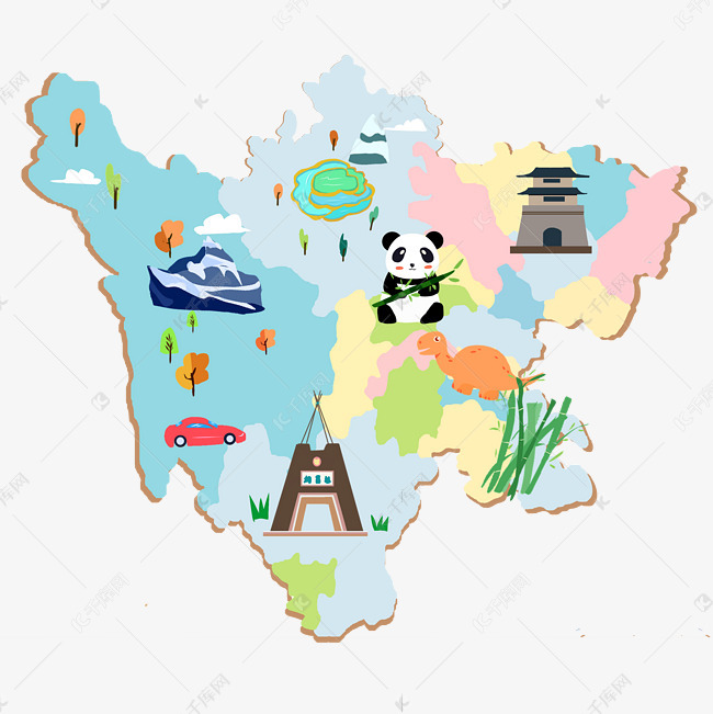 四川旅游地图