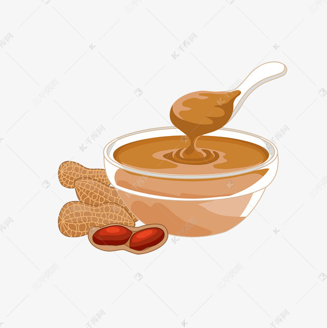 卡通花生美味花生酱