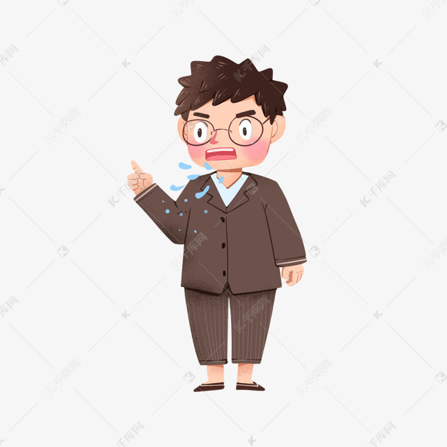 讲话喷口水激动人员