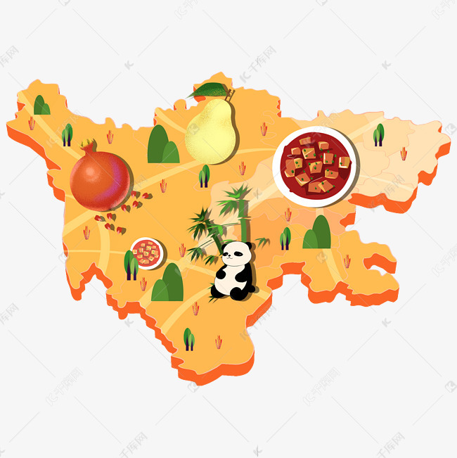 四川旅游地图