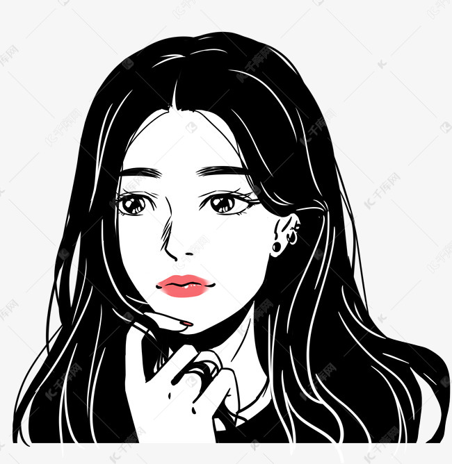 女士头像漫画人物素材图片免费下载-千库网