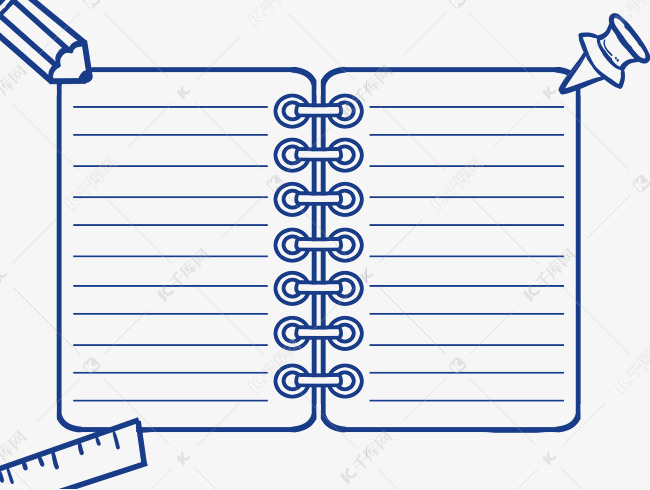 日记笔记本边框
