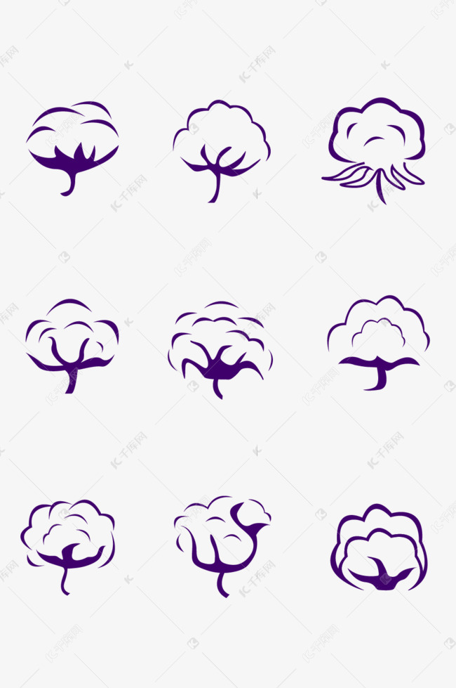 农作物大朵棉桃