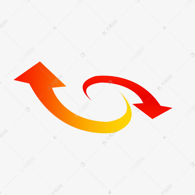 千库网商用版权素材(图片编号:7605434)       两色双箭头素材2020-08
