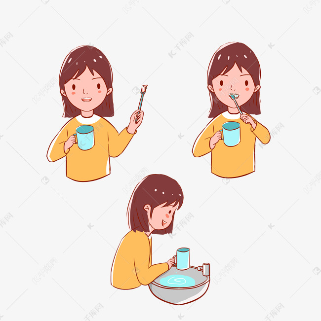 刷牙漱口步骤
