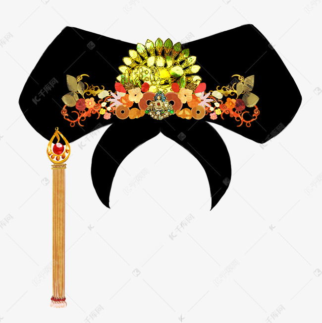 旗头古代宫廷女帽子