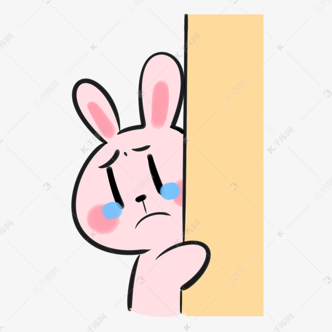 兔子委屈表情包