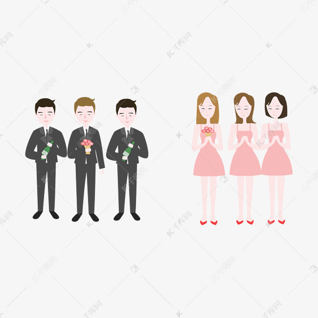 婚礼季伴郎伴娘