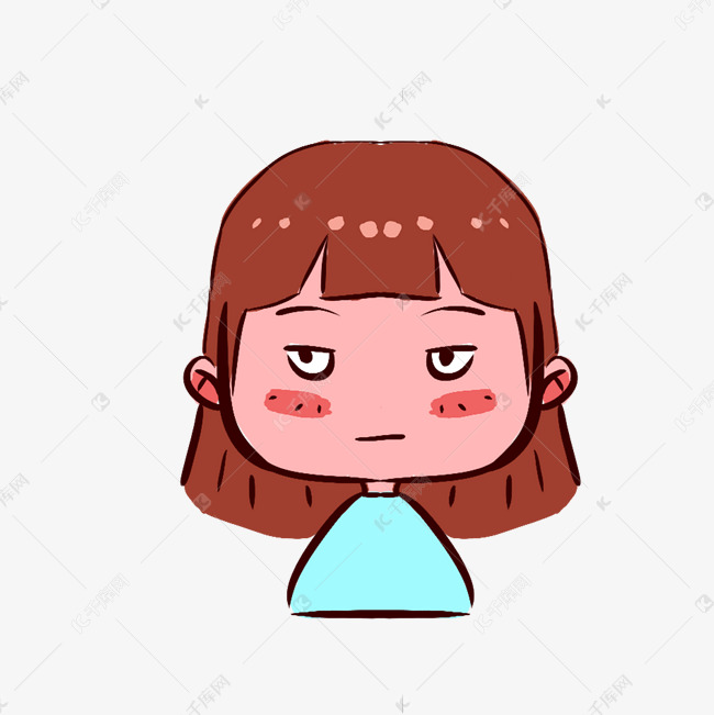 女孩无语表情包