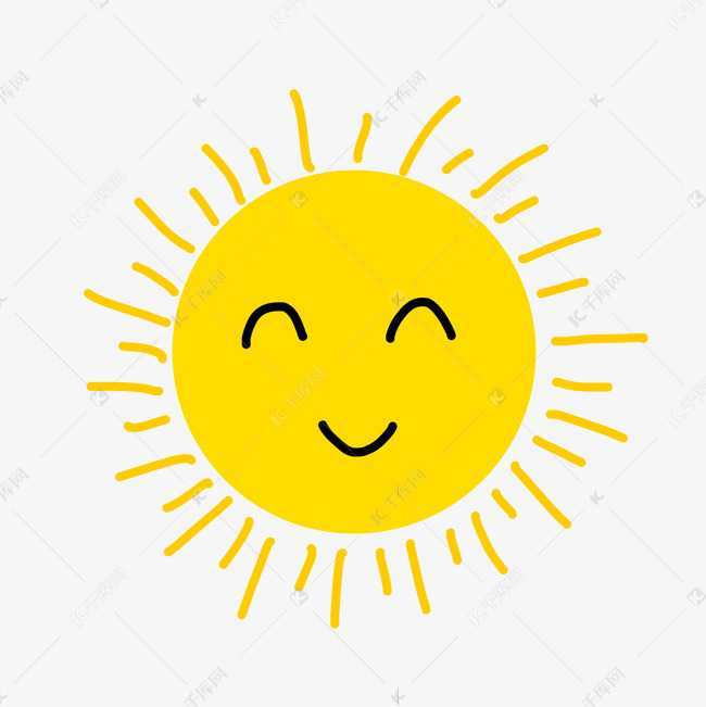 笑眯眯拟人太阳