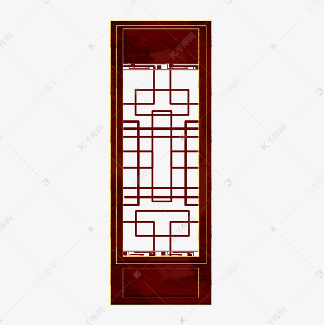 中式红色门框素材图片免费下载-千库网
