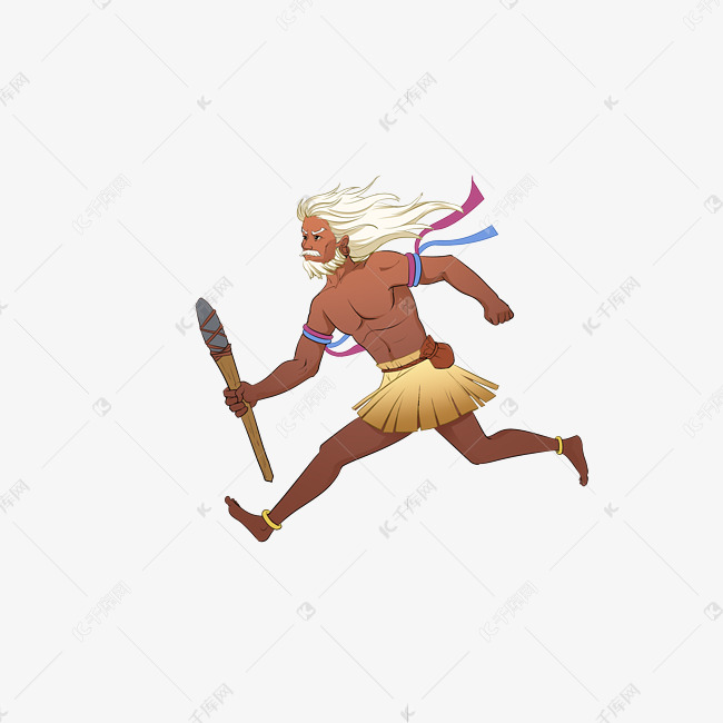 夸父逐日金乌太阳中国风神话古代