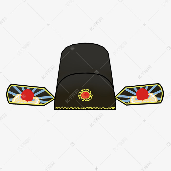 古代官帽状元帽